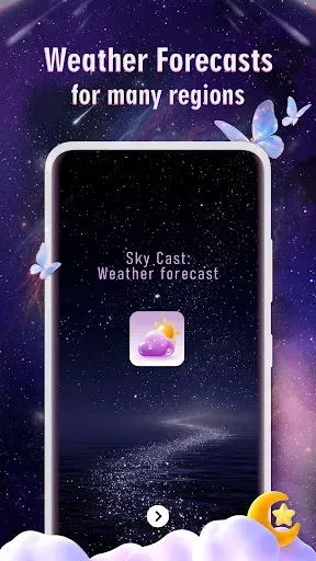Скриншот 1 — Sky Cast：Weather forecast