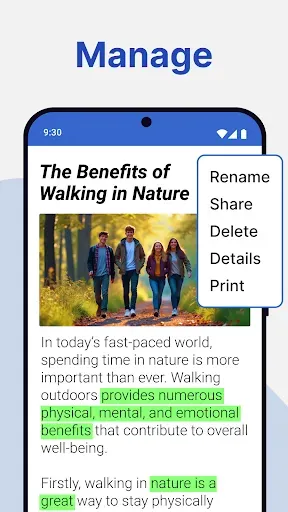 Скриншот 3 — Docx Reader - Office Reader