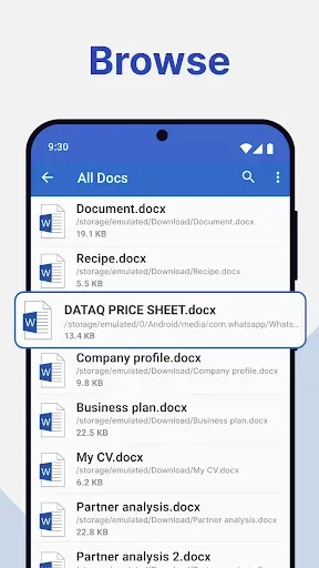 Скриншот 4 — Docx Reader - Office Reader