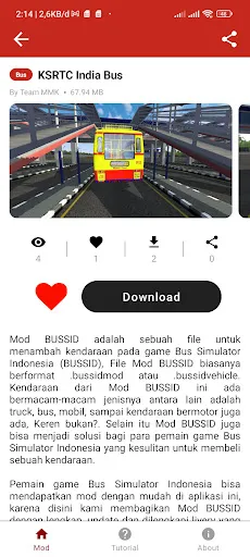 Скриншот 4 — Mod Bussid Karnataka KSRTC