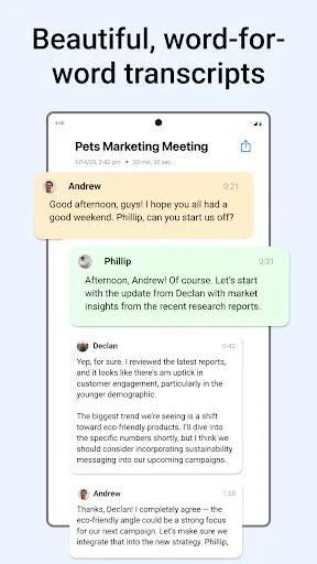 Скриншот 3 — Minutes: AI Meeting Note Taker