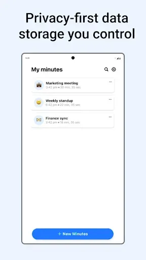 Скриншот 6 — Minutes: AI Meeting Note Taker