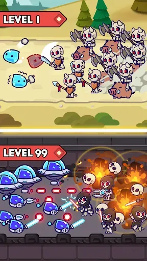 Скриншот 4 — Slime Warrior: Age of War