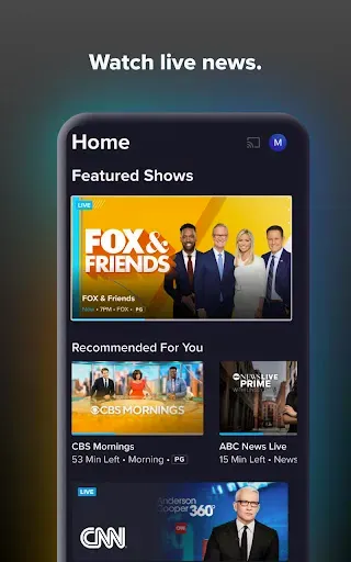 Скриншот 2 — Sling: Live TV + Freestream