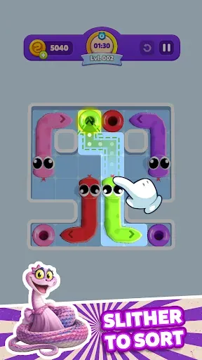 Скриншот 1 — Slither Out: Snake Puzzle