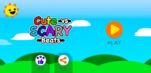 Скриншот 1 — Sprunki Cute vs Scary Beats