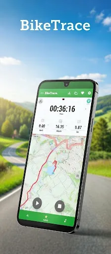 Скриншот 1 — BikeTrace - Cycling Computer