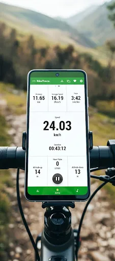 Скриншот 2 — BikeTrace - Cycling Computer