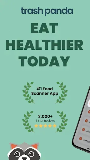 Скриншот 1 — Trash Panda - Food Scanner