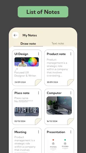 Скриншот 5 — Draw Text Notepad: Paper Notes