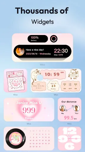 Скриншот 5 — Mico - Widget & Live Wallpaper