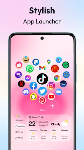 Скриншот 7 — Mico - Widget & Live Wallpaper