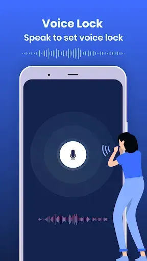 Скриншот 2 — Voice Lock : Speak to Unlock