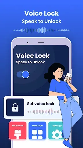Скриншот 7 — Voice Lock : Speak to Unlock