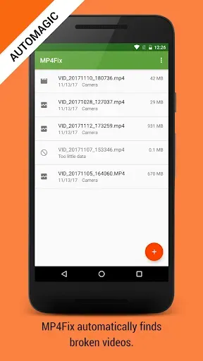 Скриншот 1 — MP4Fix Video Repair Tool