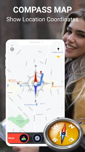 Скриншот 1 — Compass360: Smart Compass tool