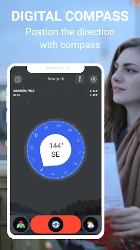 Скриншот 2 — Compass360: Smart Compass tool