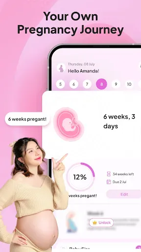 Скриншот 1 — Pregnancy Journey – Baby Track
