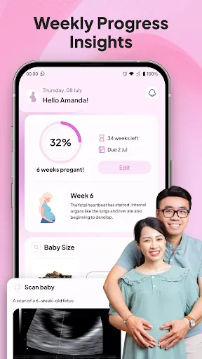 Скриншот 2 — Pregnancy Journey – Baby Track