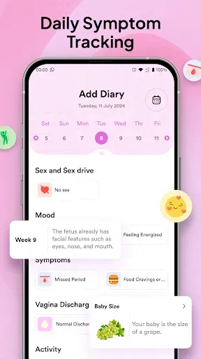 Скриншот 3 — Pregnancy Journey – Baby Track