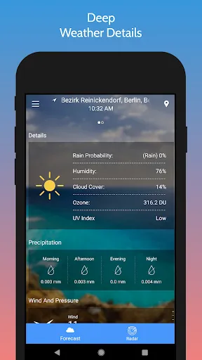 Скриншот 2 — Weather Radar & Forecast