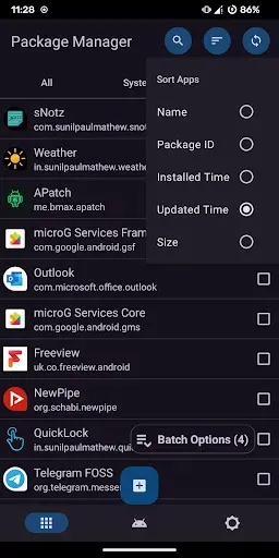 Скриншот 1 — Package Manager