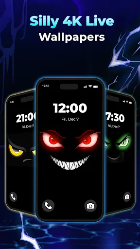 Скриншот 1 — Smiley Fun Live Wallpaper