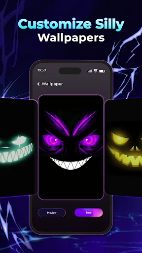 Скриншот 3 — Smiley Fun Live Wallpaper