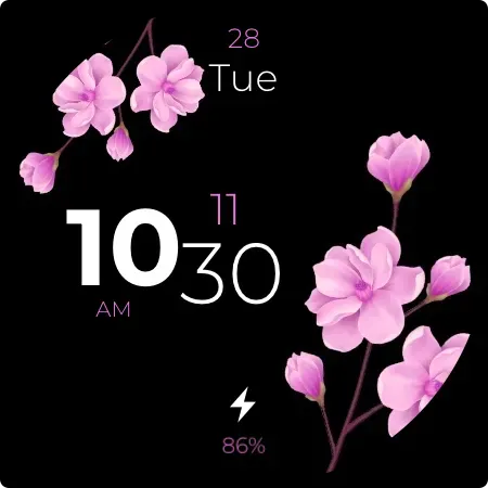 Скриншот 8 — Flower Digital - Watch Face