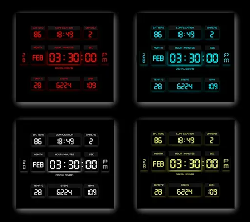 Скриншот 2 — Digital Board Watch Face