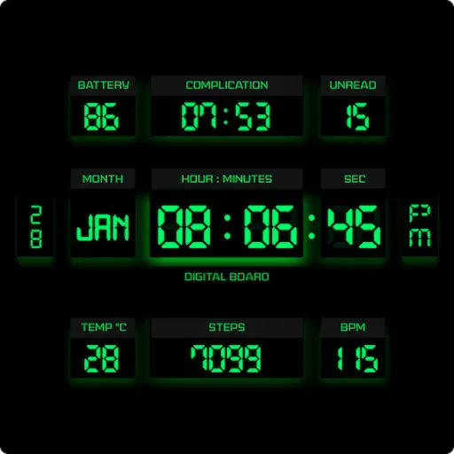 Скриншот 5 — Digital Board Watch Face