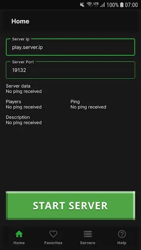 Скриншот 1 — MC Server Connector