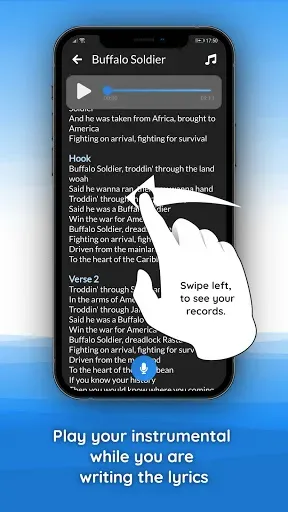 Скриншот 2 — write lyrics & save your ideas