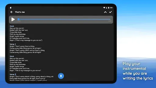 Скриншот 6 — write lyrics & save your ideas