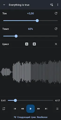 Скриншот 1 — Music Speed Changer