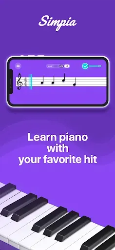 Скриншот 1 — Simpia: Learn piano by songs