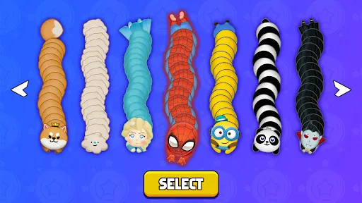 Скриншот 1 — Worms Merge: холостой io игра