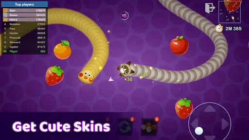 Скриншот 2 — Worms Merge: холостой io игра