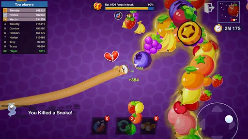 Скриншот 3 — Worms Merge: холостой io игра