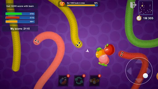 Скриншот 5 — Worms Merge: холостой io игра