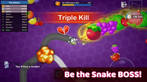 Скриншот 7 — Worms Merge: холостой io игра