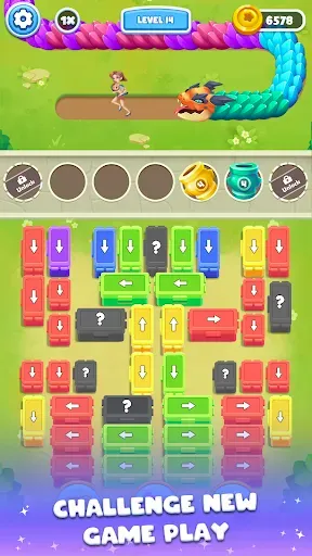 Скриншот 4 — Snake Out Puzzle