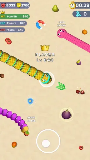 Скриншот 1 — Worms .io Hungry Game