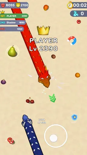 Скриншот 2 — Worms .io Hungry Game