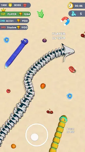 Скриншот 3 — Worms .io Hungry Game