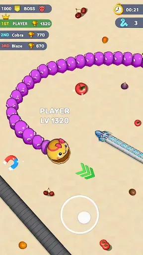 Скриншот 6 — Worms .io Hungry Game