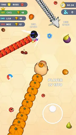 Скриншот 7 — Worms .io Hungry Game