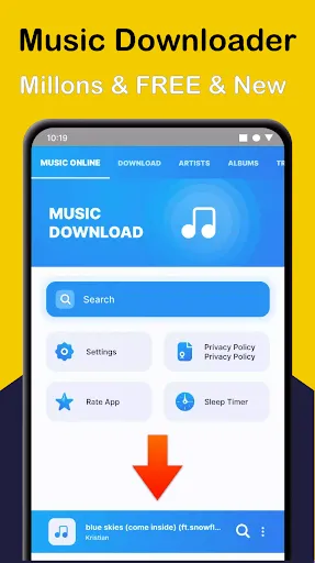 Скриншот 1 — Mp3 Music Downloader & Player
