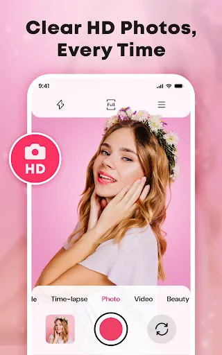 Скриншот 1 — HD Camera & Editor - Snapio