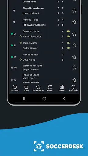 Скриншот 2 — Livescore by SoccerDesk